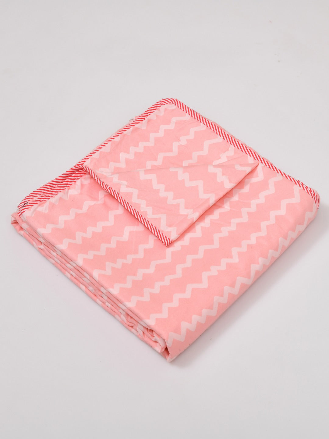 300 GSM Polycotton Single Bed Reversible Dohar with Flannel Lining