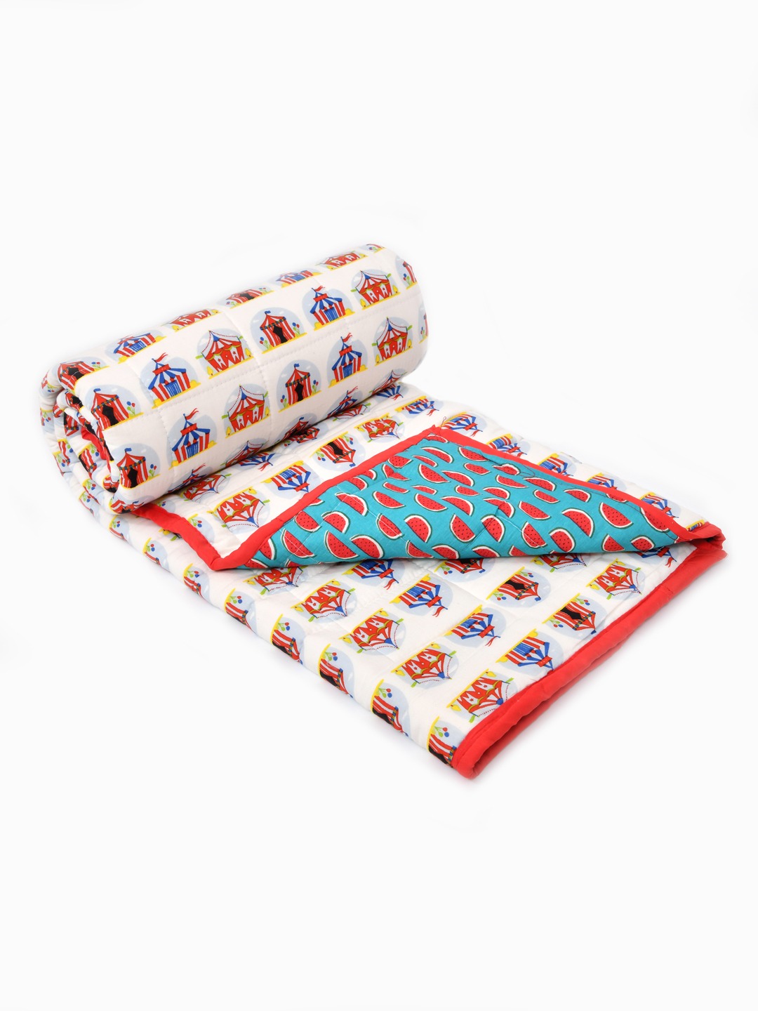 Cotton Reversible Kids Dohar/AC Blanket - 40X60 Inches
