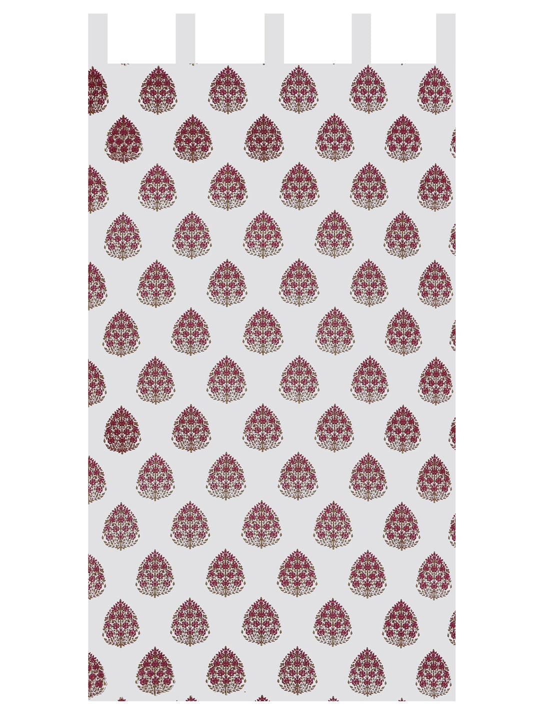 Set of 2 Cotton Handblock Printed Cotton Door Curtain - 7X5 feet