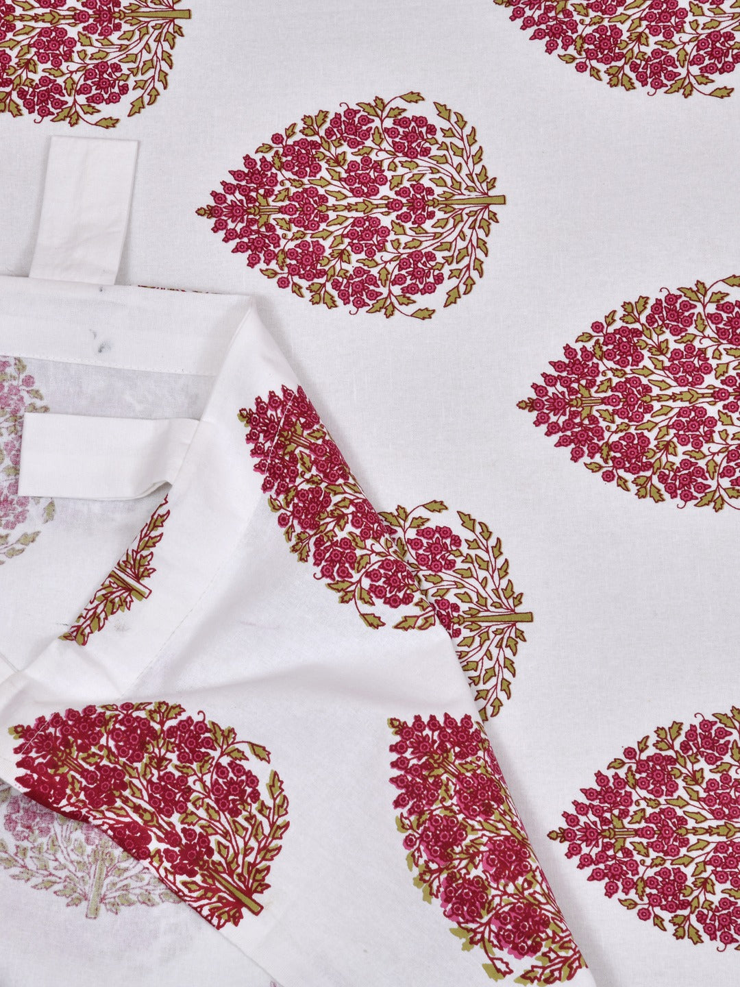 Set of 2 Cotton Handblock Printed Cotton Door Curtain - 7X5 feet