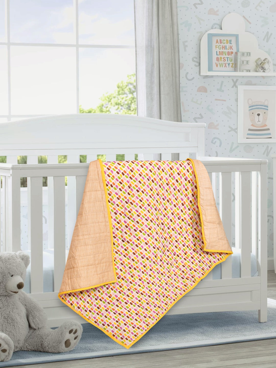 Cotton Reversible Kids Dohar/AC Blanket - 40X60 Inches