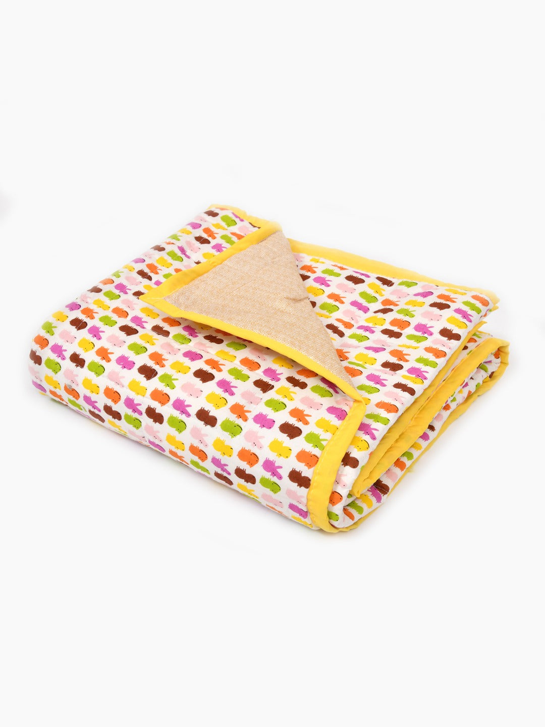 Cotton Reversible Kids Dohar/AC Blanket - 40X60 Inches