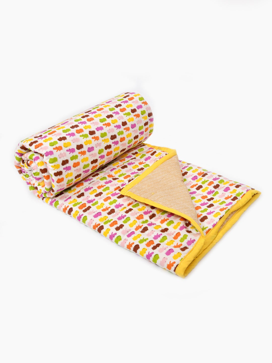 Cotton Reversible Kids Dohar/AC Blanket - 40X60 Inches