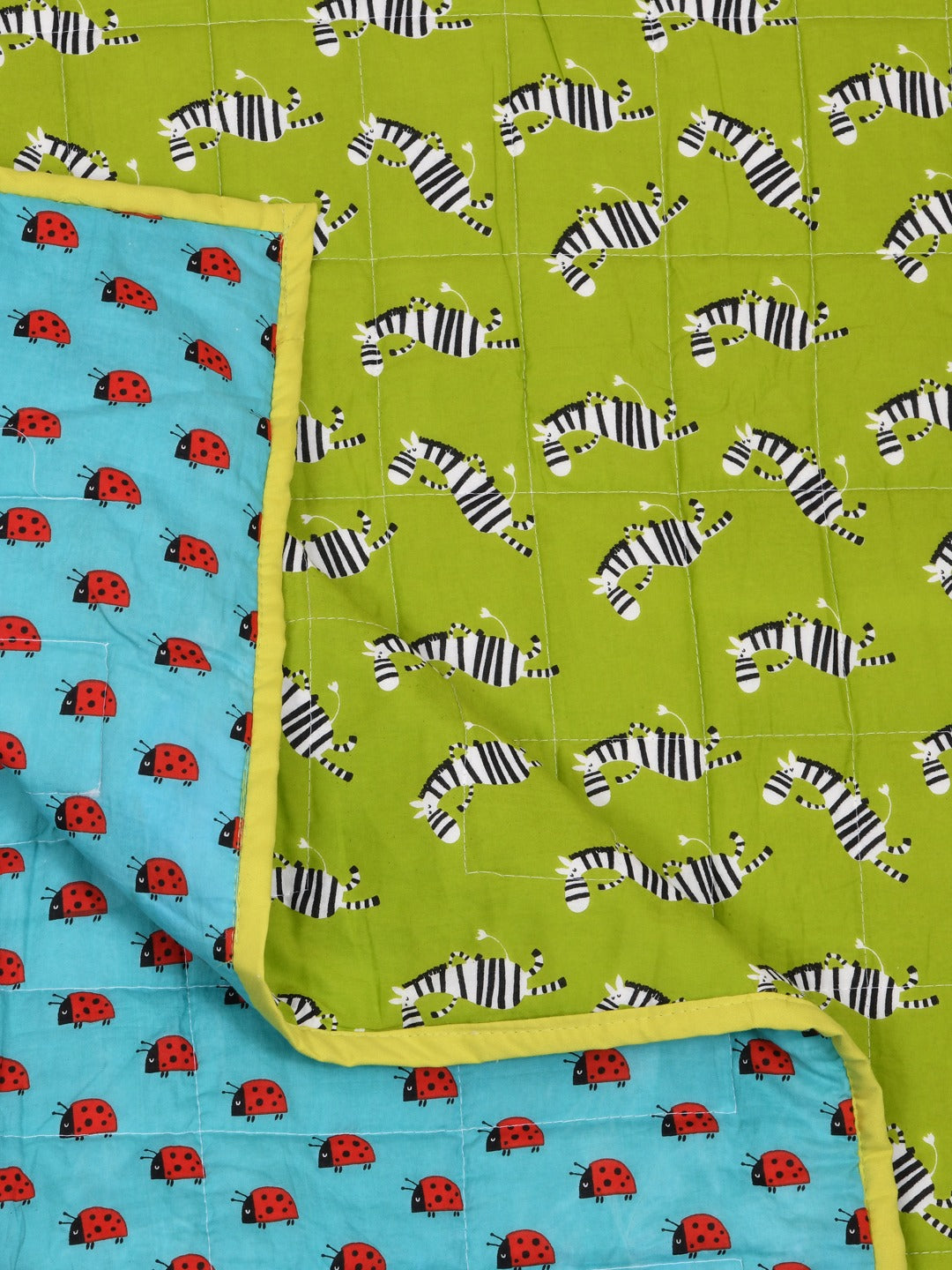 Cotton Reversible Kids Dohar/AC Blanket - 40X60 Inches