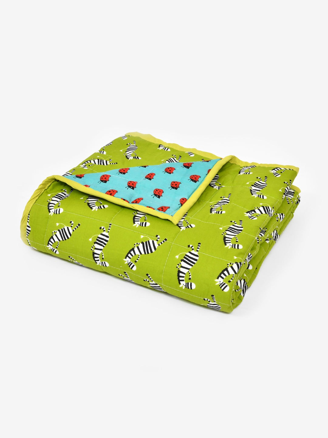 Cotton Reversible Kids Dohar/AC Blanket - 40X60 Inches