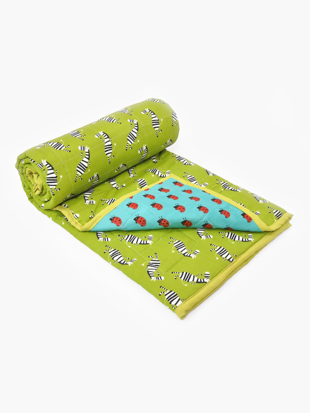 Cotton Reversible Kids Dohar/AC Blanket - 40X60 Inches