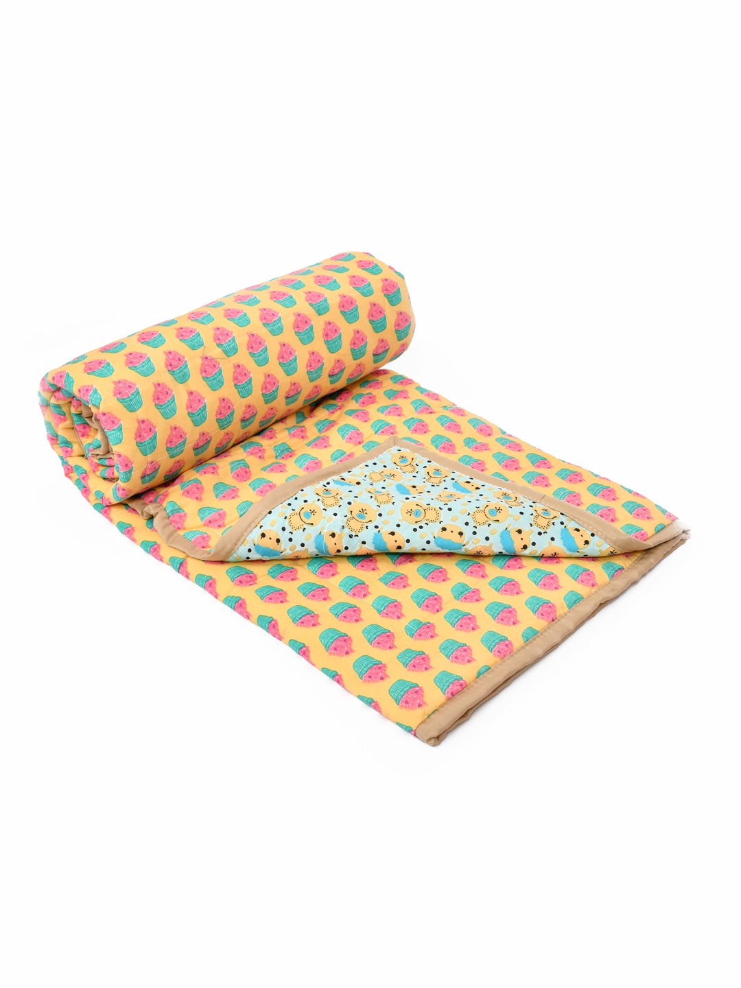 Cotton Reversible Kids Dohar/AC Blanket - 40X60 Inches