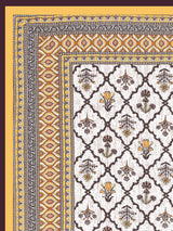 Quilted Floral Printed Reversible Bedcover with 2 Pillow Covers