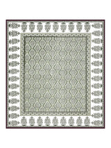 Quilted Floral Printed Reversible Bedcover with 2 Pillow Covers