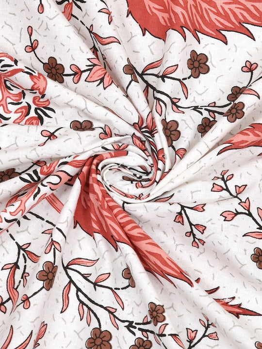 Cotton Floral Print Table Cloth 60X90 Inches - 6 Seater Dining Table