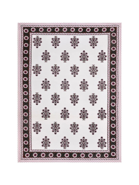 Cotton Floral Print Table Cloth 60X90 Inches - 6 Seater Dining Table