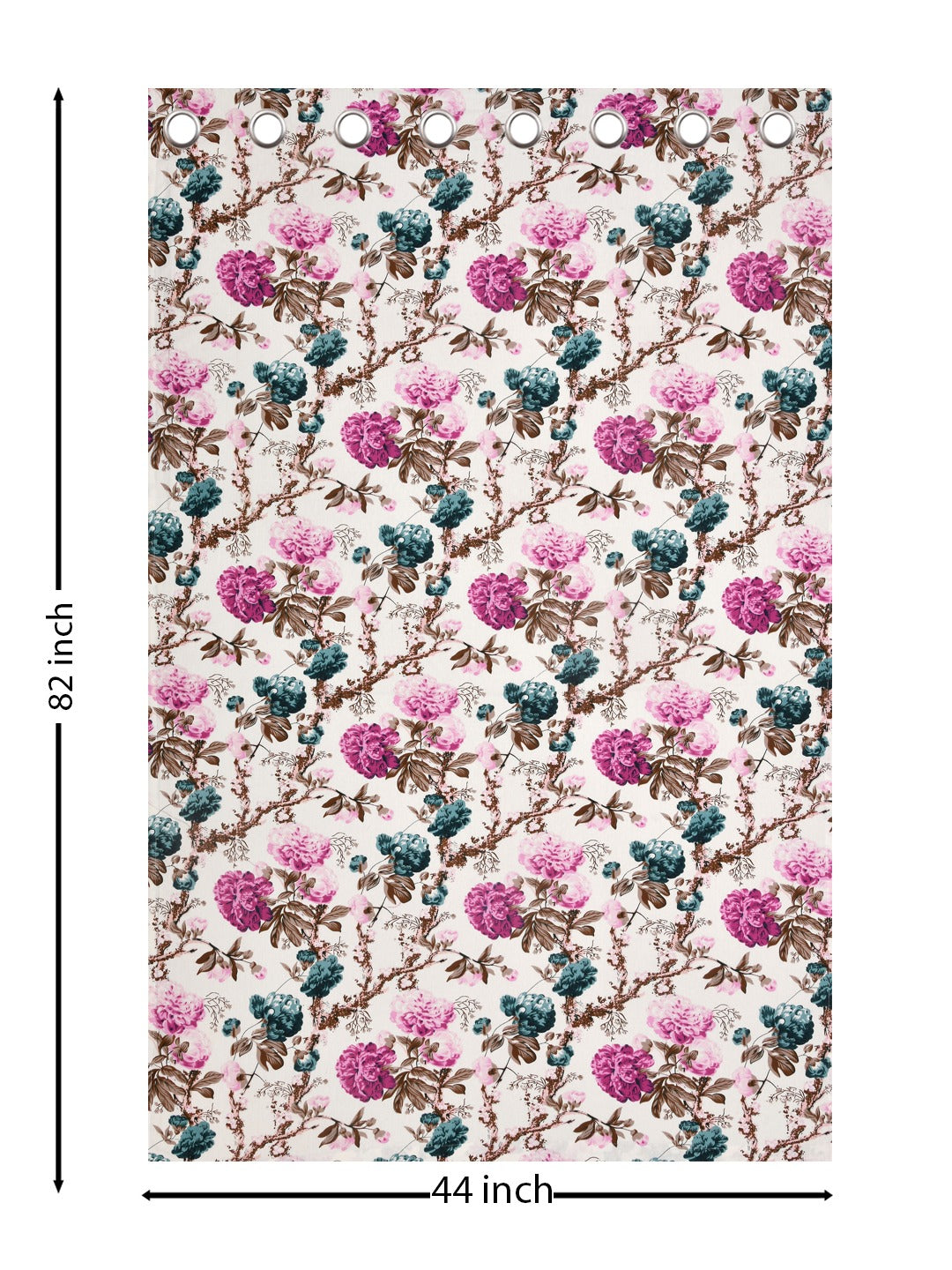 Cotton Ethnic motifs Printed Curtains - Set of 2 - 7X4 feet
