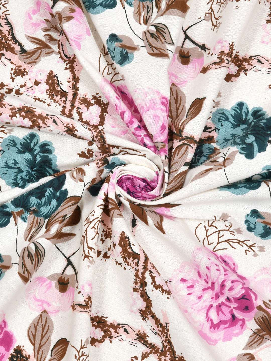 Cotton Ethnic motifs Printed Curtains - Set of 2 - 7X4 feet