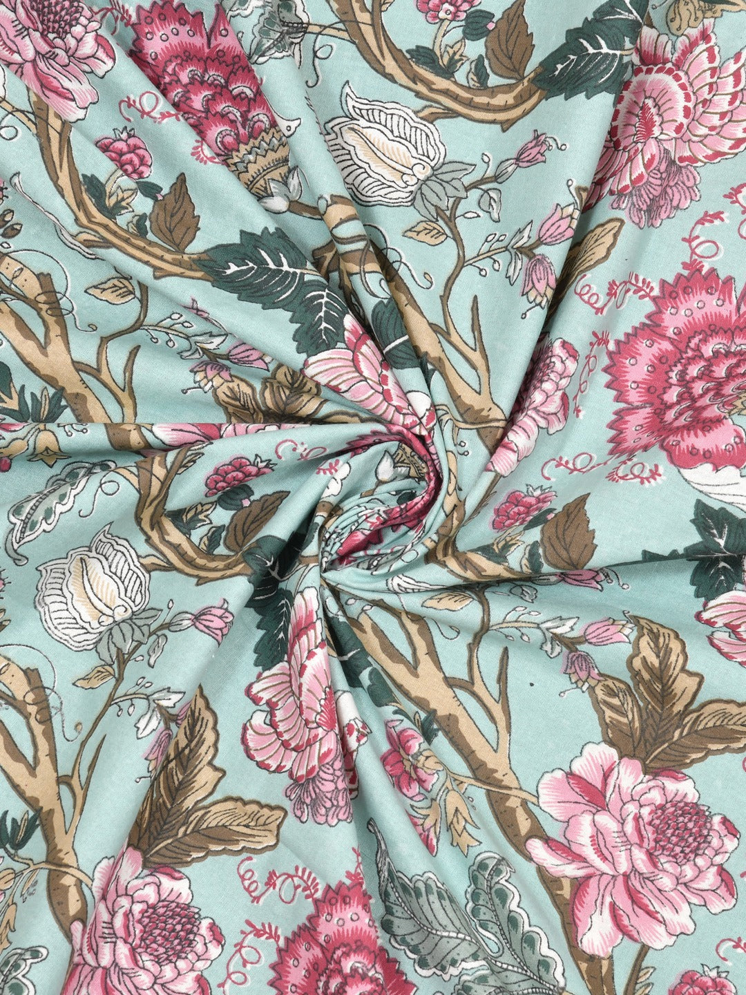 Cotton Ethnic motifs Printed Door Curtains - Set of 2 - 9X4 feet