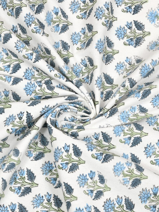 Handblock printed Canvas Cotton Table Cloth 60X90 Inches - 6 Seater Dining Table