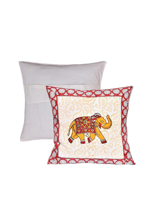 Set of 5 Handblock Printed Cushion Covers9421716x16 Inches