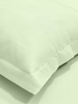 Luxury 400 TC Solid Cotton Bedsheet – 108 x 108 Inches with 2 Pillow Covers | Premium Cotton Comfort