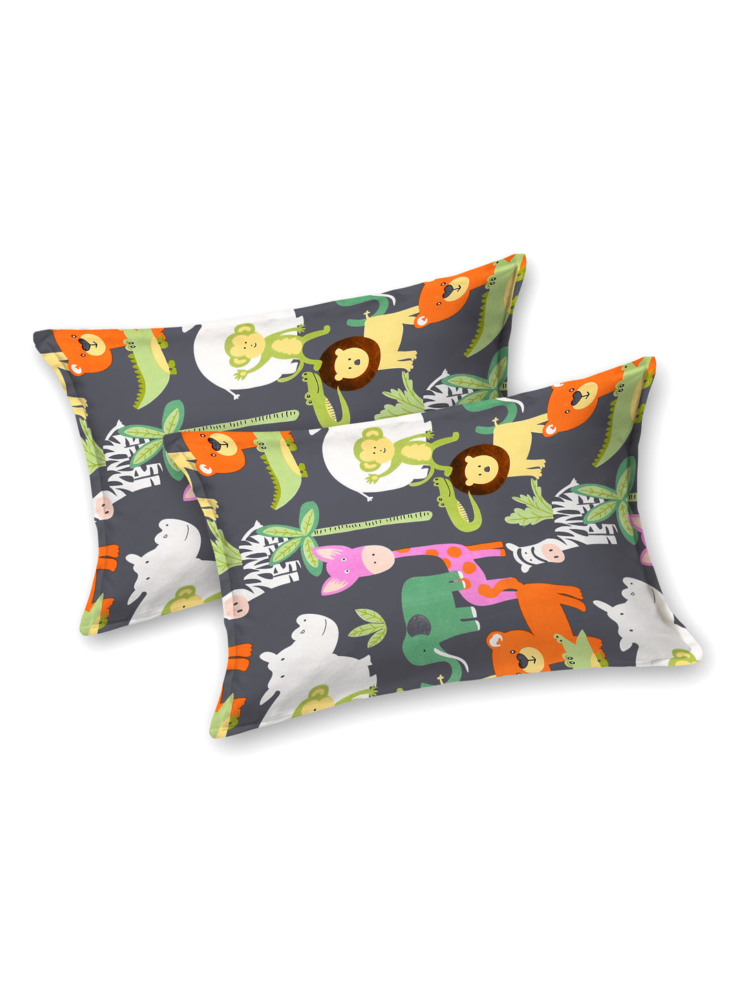 Polycotton Kids Print Double bedsheet with 2 Pillow Covers
