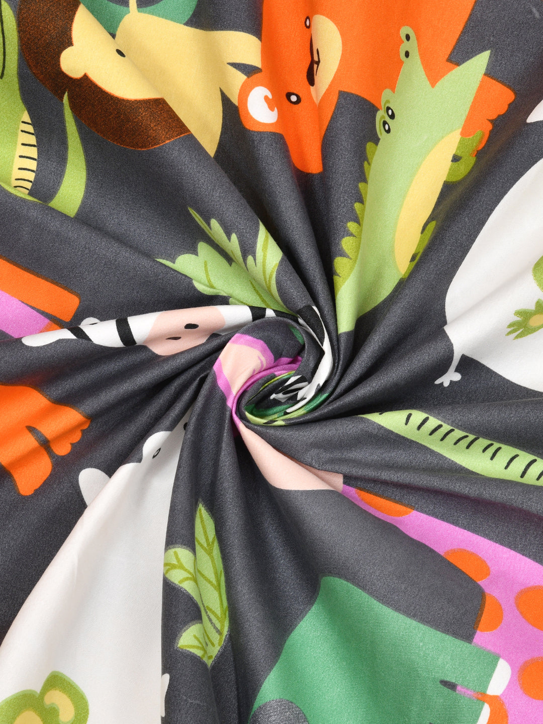 Polycotton Kids Print Double bedsheet with 2 Pillow Covers