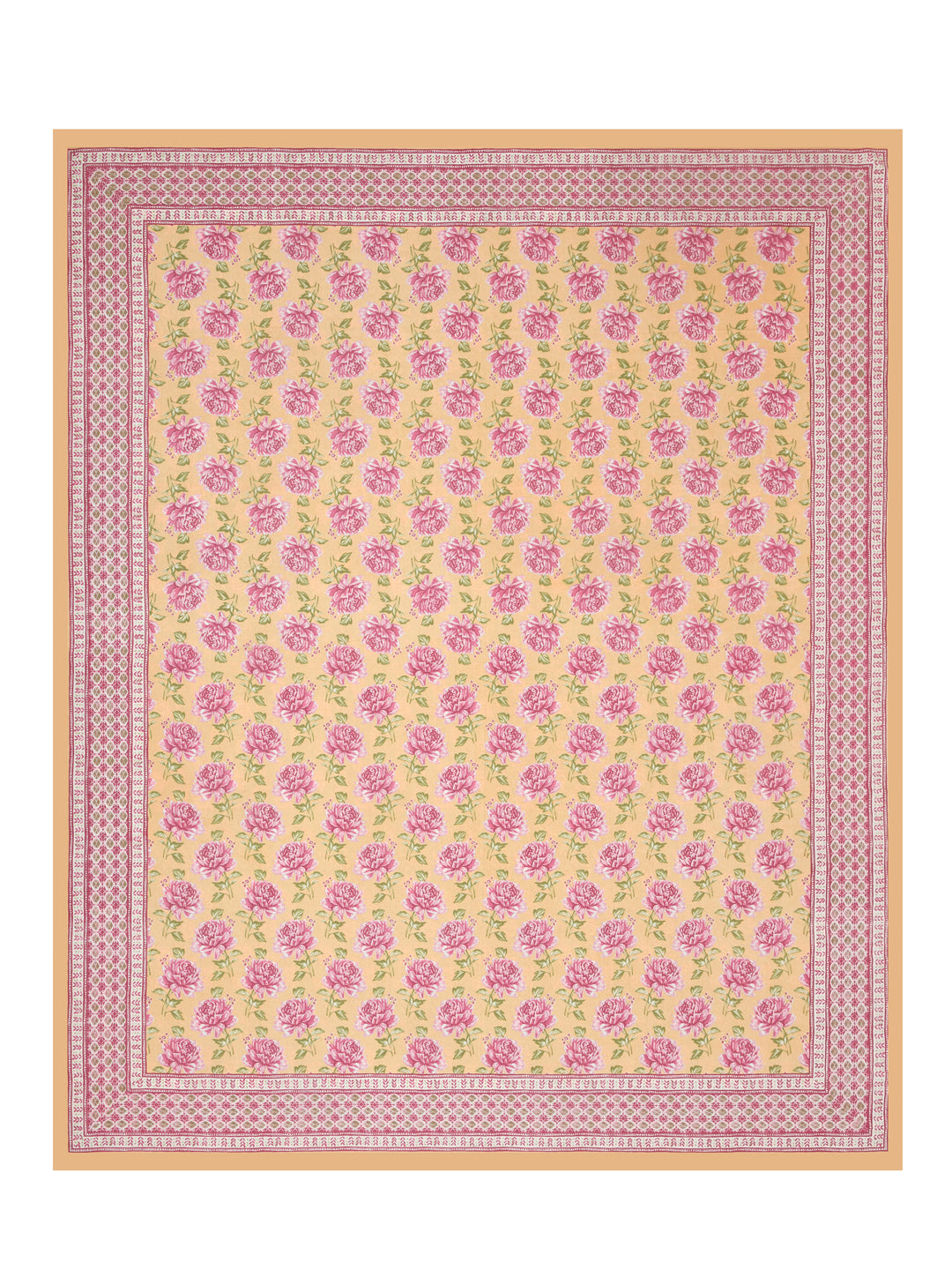 Cotton Double King Bedsheet with 2 Pillow Covers