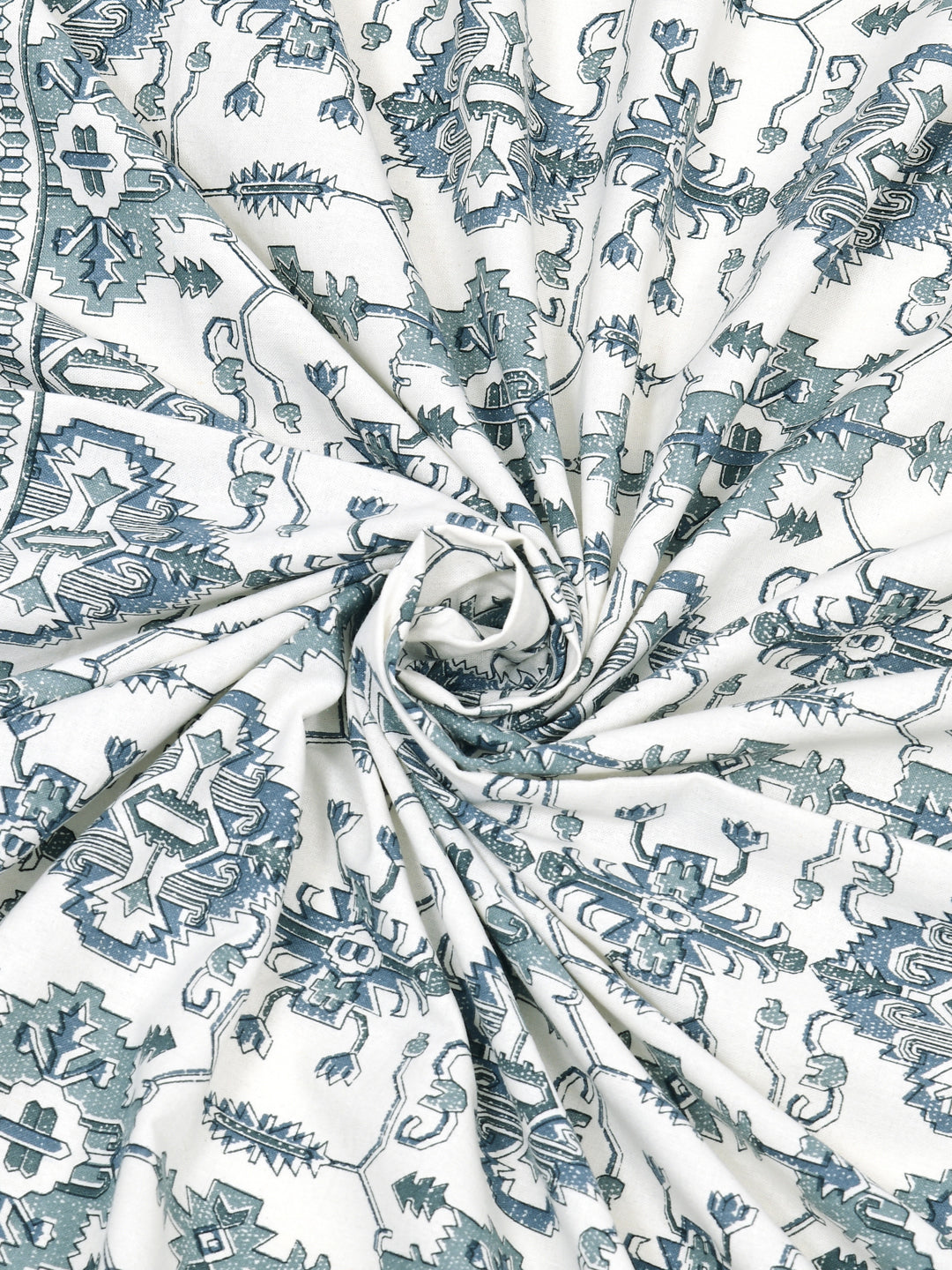 Floral Print Super King Cotton Bedsheet with 2 Pillow Covers