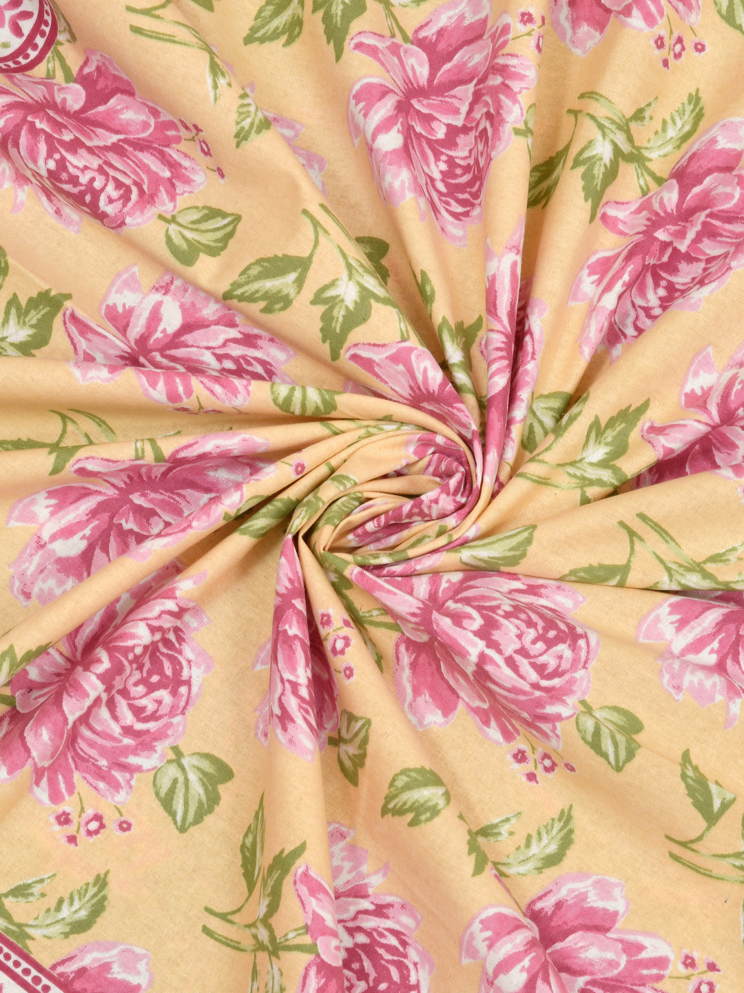 Cotton Double King Bedsheet with 2 Pillow Covers