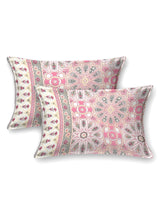 Floral Print Super King Cotton Bedsheet with 2 Pillow Covers