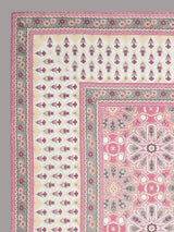Floral Print Super King Cotton Bedsheet with 2 Pillow Covers
