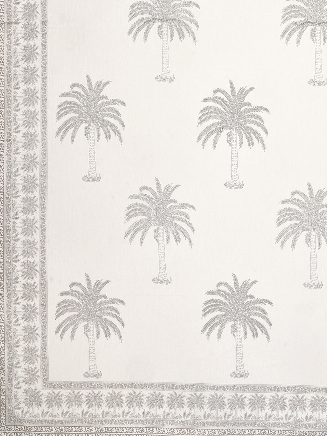 Handblock Print Super King Bedsheet in Extra Soft Percale Cotton with 2 Pillow covers