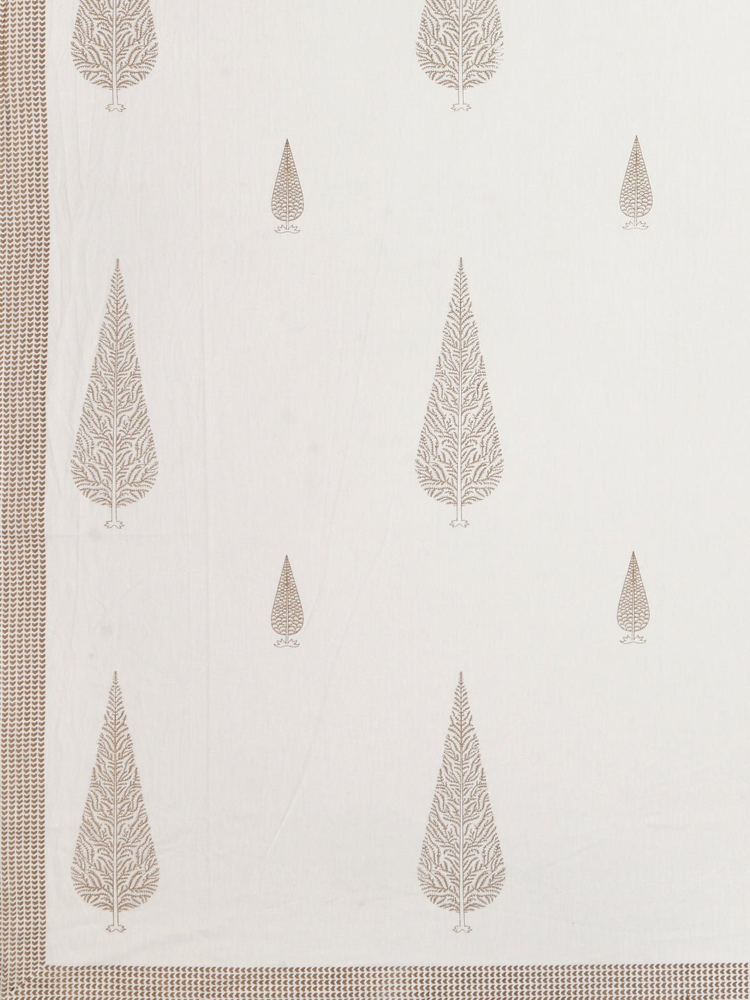 Extra Soft Percale Cotton Double King Handblock Print Bedsheet with 2 Pillow Covers
