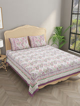 Double King Bedsheet with 2 Pillow Covers