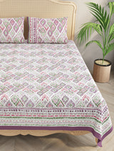 Double King Bedsheet with 2 Pillow Covers