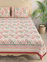 Double King Bedsheet with 2 Pillow Covers