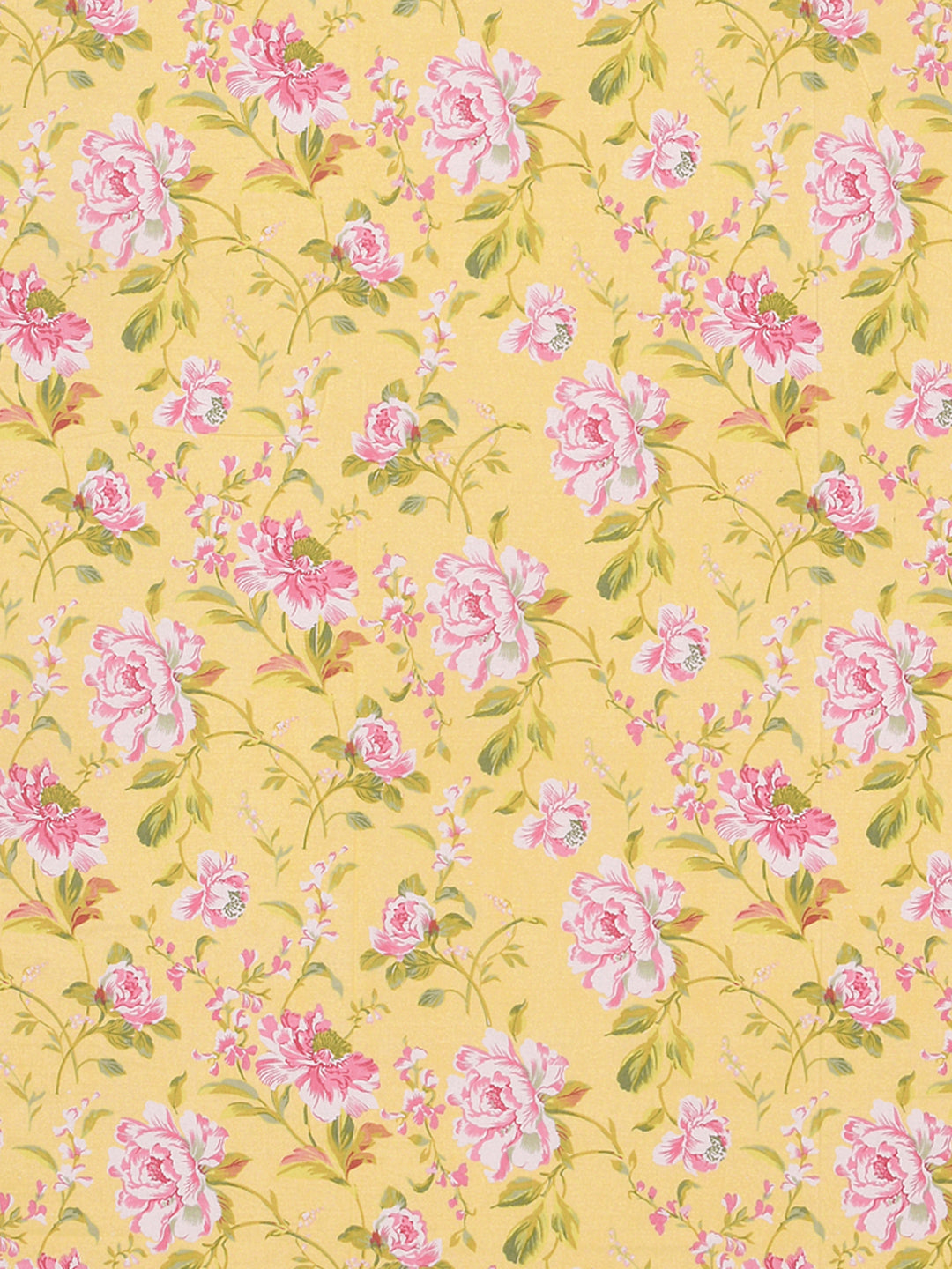 Floral Print Super King Cotton Bedsheet with 2 Pillow Covers