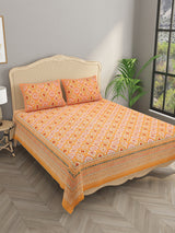 Double King Bedsheet with 2 Pillow Covers