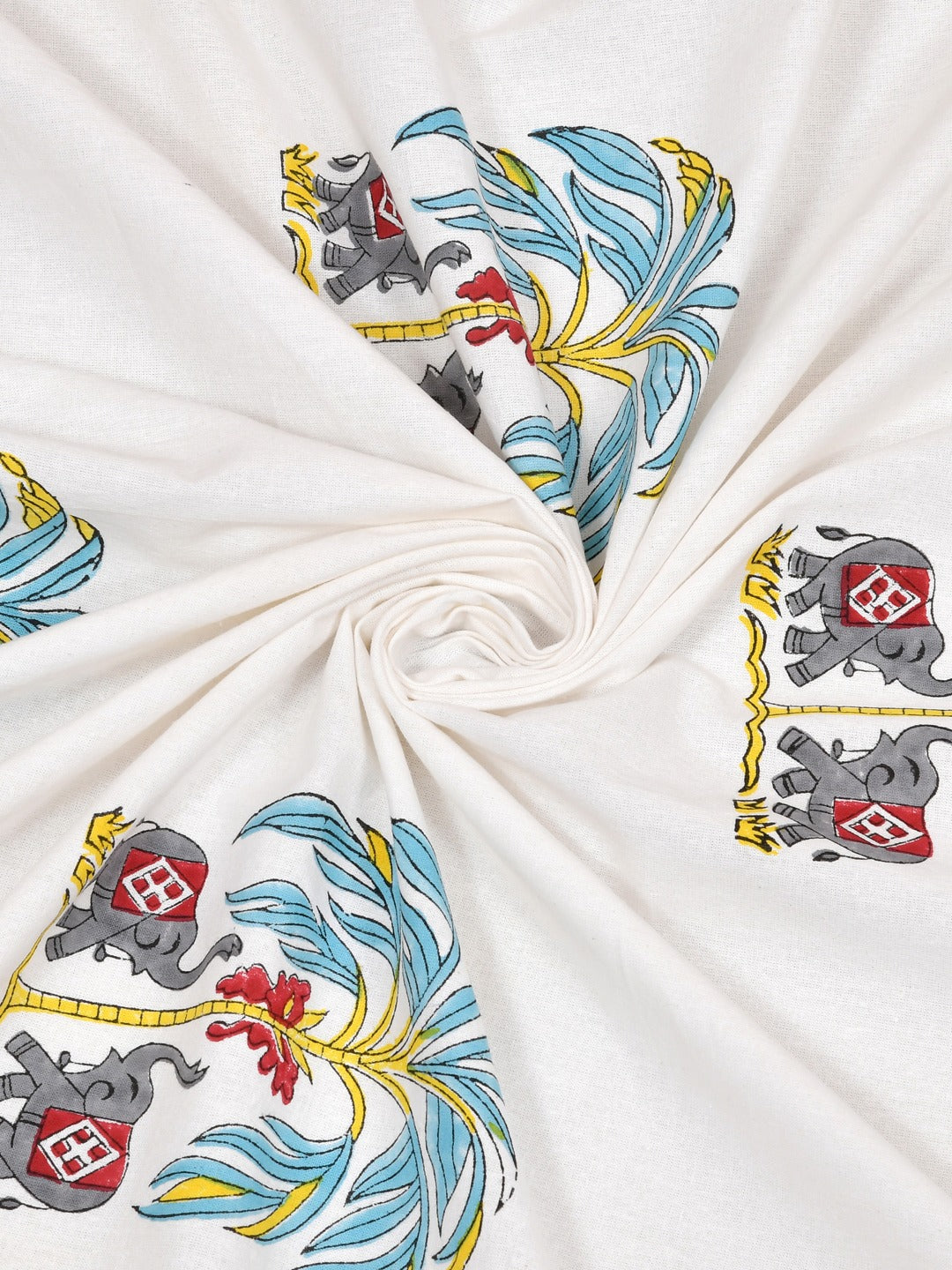 Double King Handblock Print Bedsheet with 2 Pillow Covers