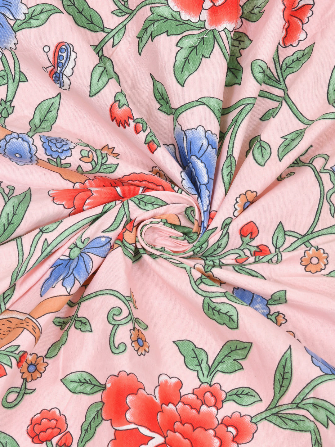 Floral print fitted Bedsheets with elastic and 2 Pillow Covers