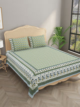 Double King Bedsheet with 2 Pillow Covers