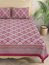 Double King Bedsheet with 2 Pillow Covers