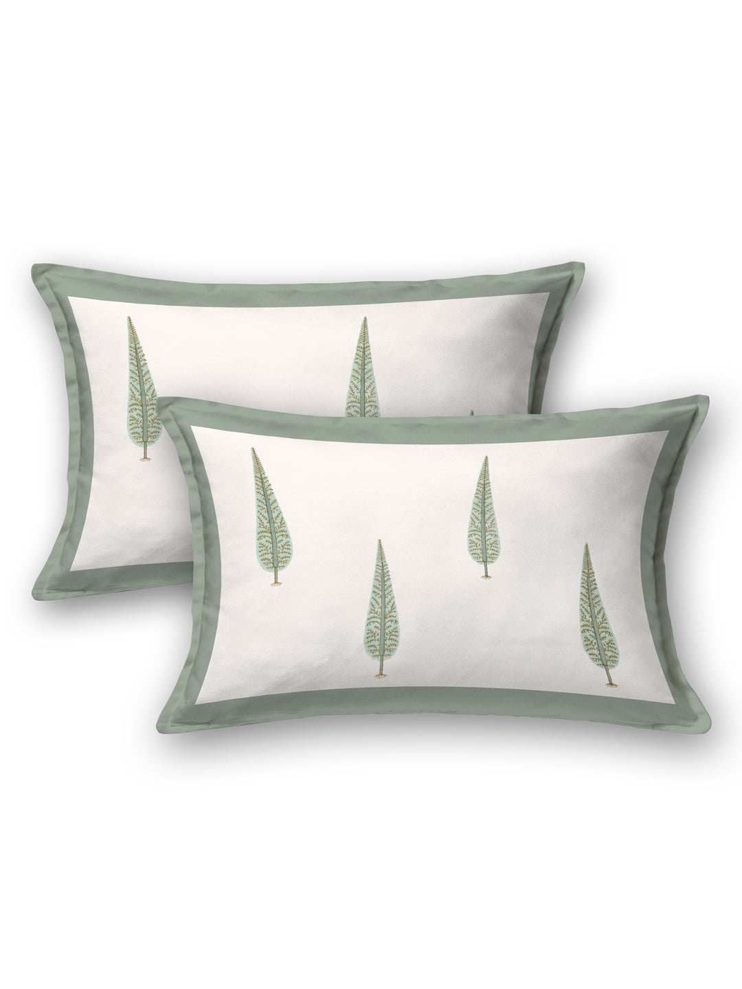 Handblock Print Super King Bedsheet in Extra Soft Percale Cotton with 2 Pillow covers