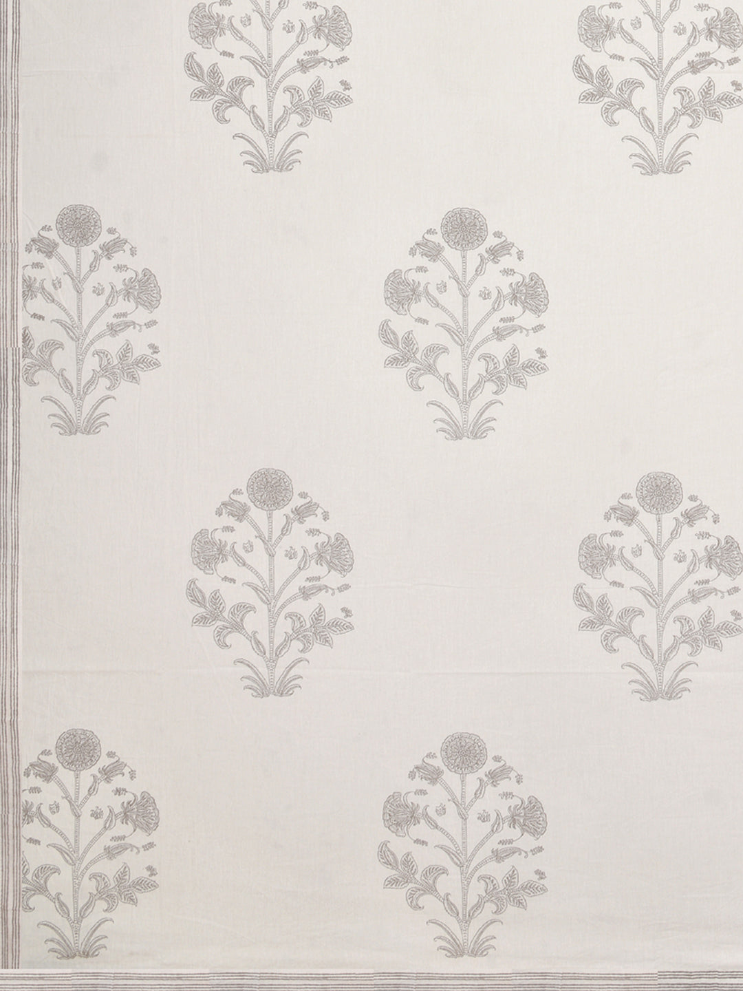 Handblock Print Super King Bedsheet in Extra Soft Percale Cotton with 2 Pillow covers