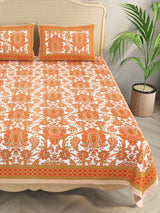 Double King Bedsheet with 2 Pillow Covers