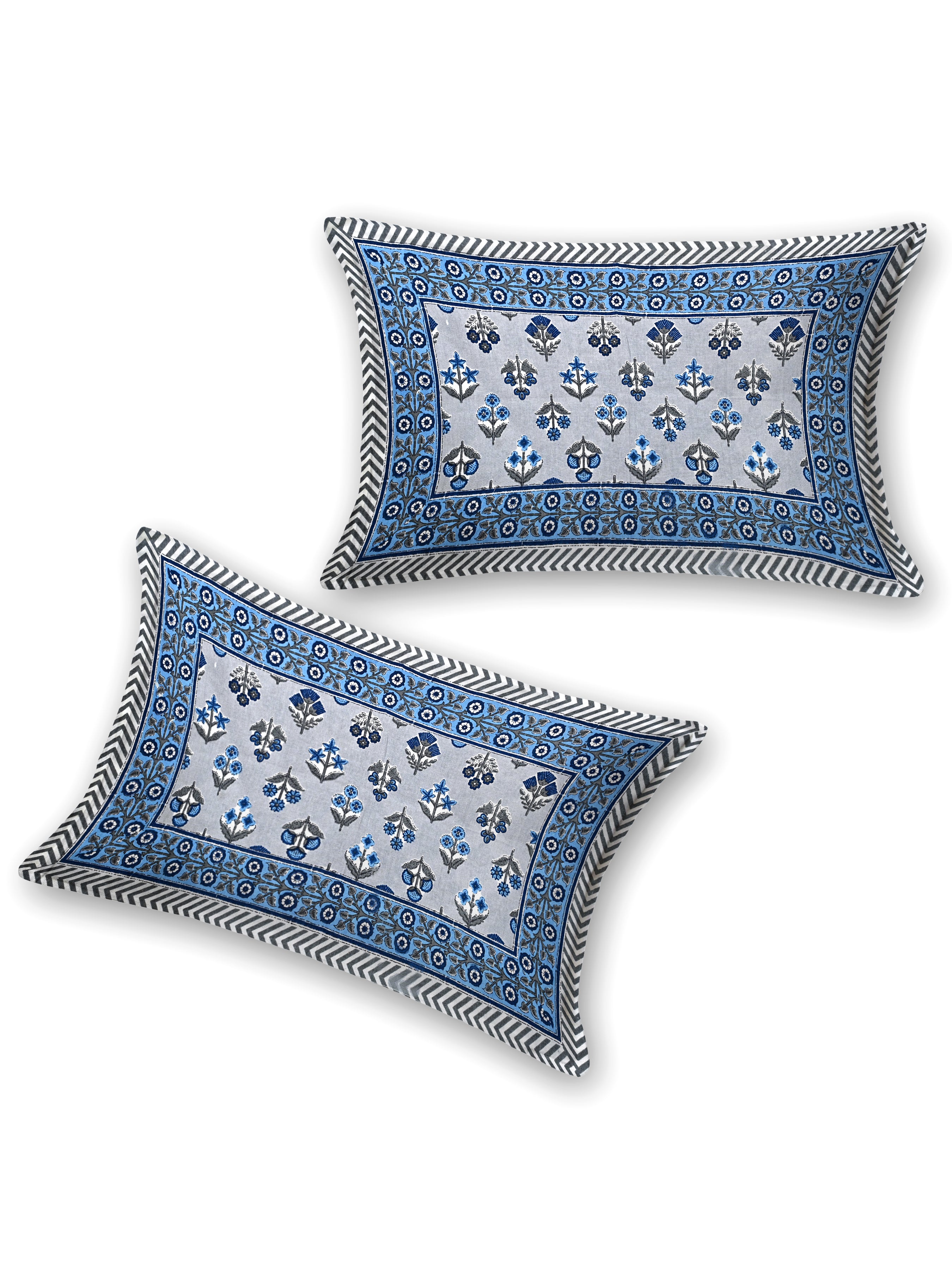 Diwali Gift Box | 1 Double Bedsheet, 1 Pair Door Hanging, 1 Metal Urli, 2 Laddoo Candles