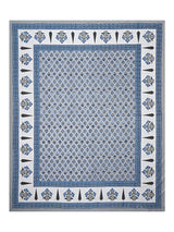 Diwali Gift Box | 1 Double Bedsheet, 1 Pair Door Hanging, 1 Metal Urli, 2 Laddoo Candles
