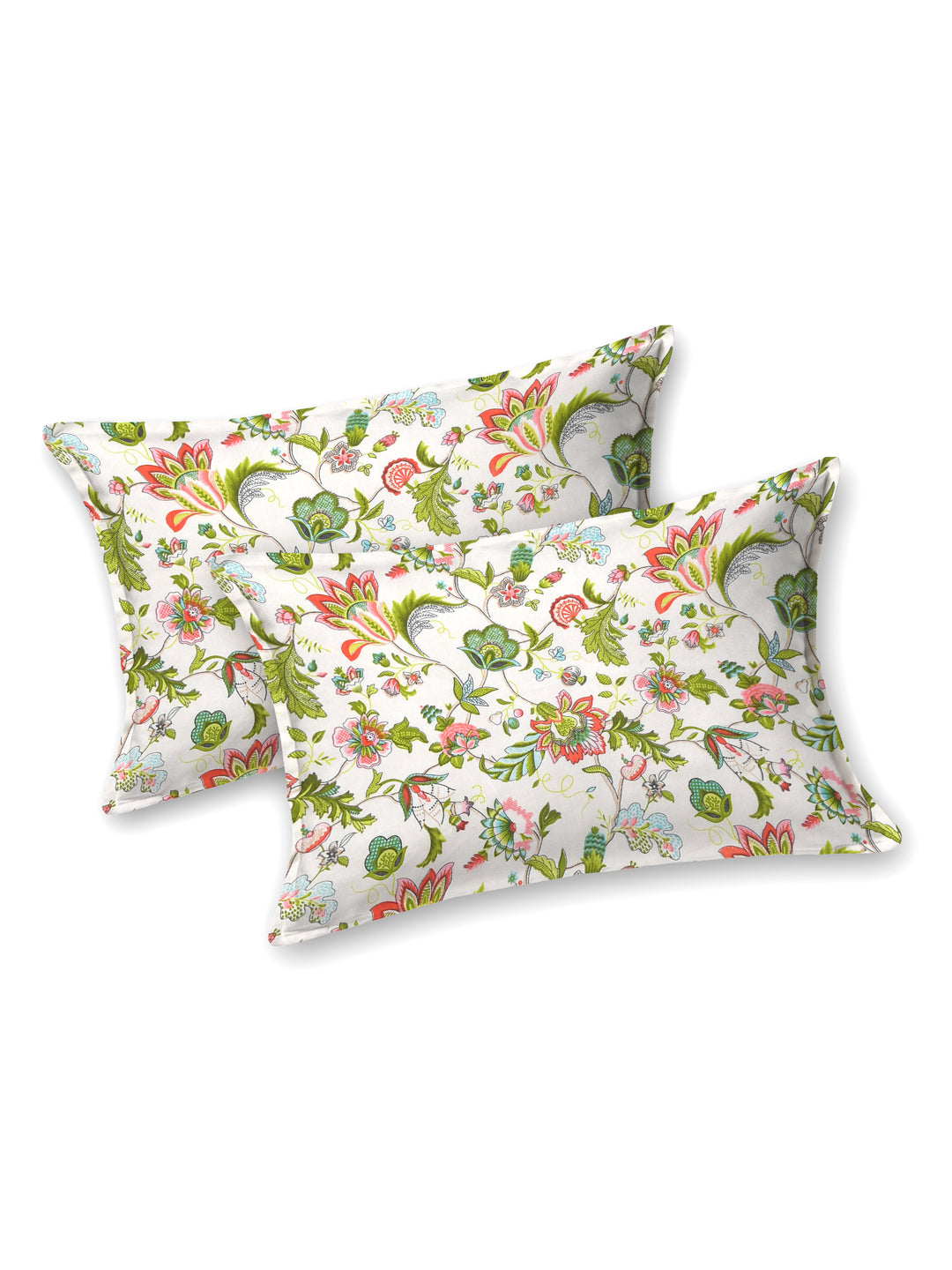 Floral print fitted Bedsheets with elastic and 2 Pillow Covers