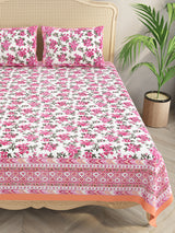 Double King Bedsheet with 2 Pillow Covers