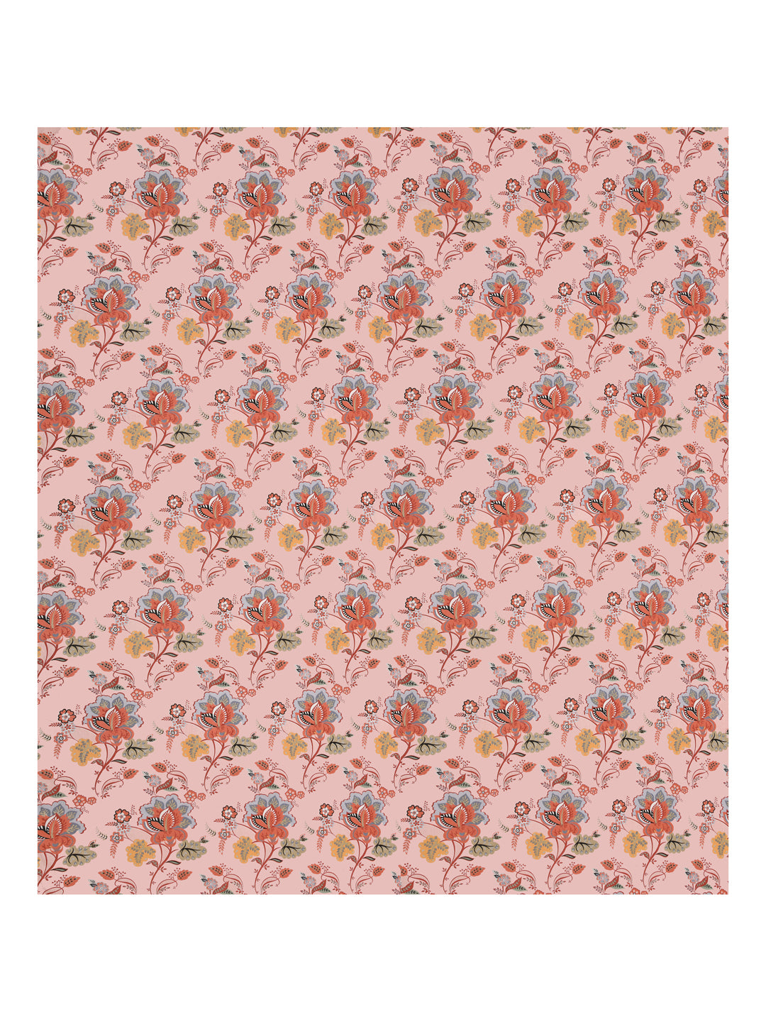 Floral print fitted Bedsheets with elastic and 2 Pillow Covers- Cotton-7