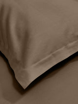 Luxury 400 TC Solid Cotton Bedsheet – 108 x 108 Inches with 2 Pillow Covers | Premium Cotton Comfort