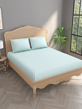 900 TC Fitted Bedsheets with elastic and 2 Pillow Covers