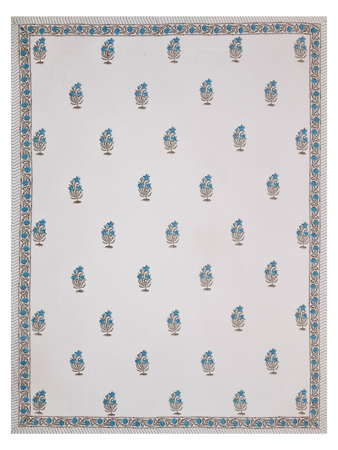 Double King Handblock Print Bedsheet with 2 Pillow Covers